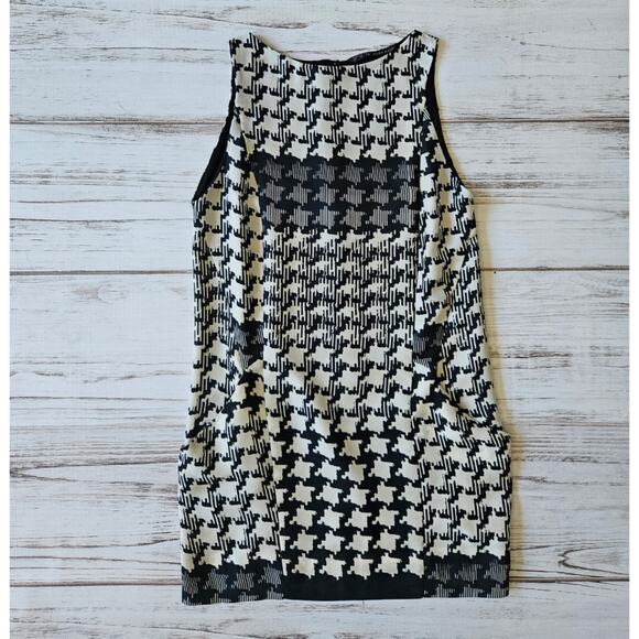 Zara Basic Black and White Shift Dress Sz S - Picture 1 of 5